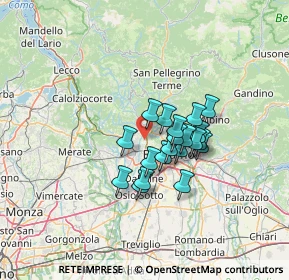 Mappa Via Cesare Battisti, 24030 Valbrembo BG, Italia (9.2955)