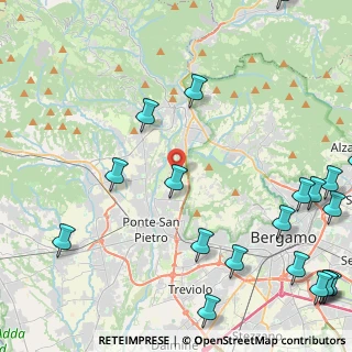 Mappa Via Cesare Battisti, 24030 Valbrembo BG, Italia (6.6005)