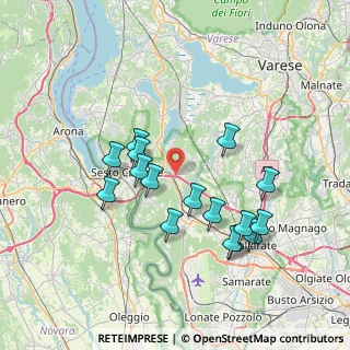 Mappa Vicolo Chiuso, 21029 Vergiate VA, Italia (7.01313)