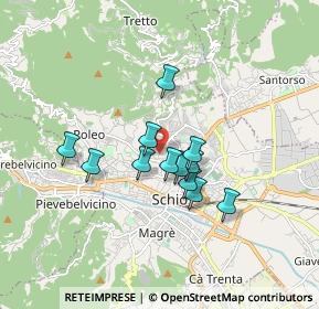 Mappa Via Monte Zebio, 36015 Schio VI, Italia (1.26)