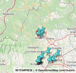 Mappa Via Monte Zebio, 36015 Schio VI, Italia (17.68769)