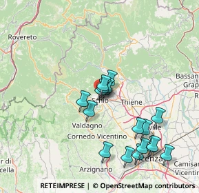 Mappa Via Monte Zebio, 36015 Schio VI, Italia (13.96056)