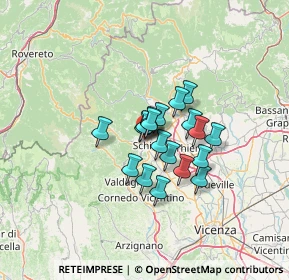 Mappa Via Monte Zebio, 36015 Schio VI, Italia (8.37632)