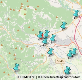 Mappa Via Monte Zebio, 36015 Schio VI, Italia (5.34643)