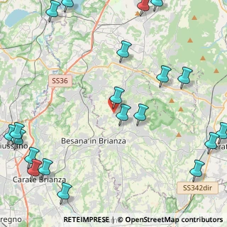 Mappa Via Antonio Gramsci, 23891 Barzanò LC, Italia (6.4165)