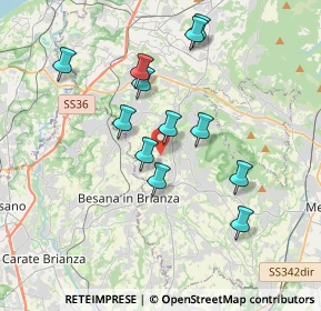 Mappa Via Antonio Gramsci, 23891 Barzanò LC, Italia (3.33167)