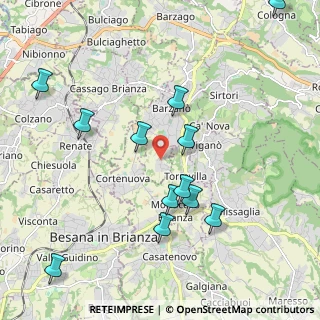 Mappa Via Antonio Gramsci, 23891 Barzanò LC, Italia (2.23833)
