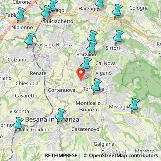 Mappa Via Antonio Gramsci, 23891 Barzanò LC, Italia (2.88071)