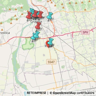 Mappa Via Monte Grappa, 36027 Rosà VI, Italia (4.4975)