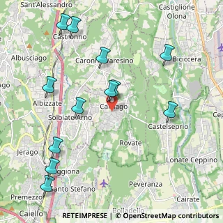 Mappa 21040 Carnago VA, Italia (2.38167)