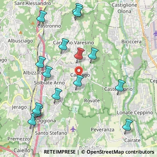 Mappa 21040 Carnago VA, Italia (2.44333)