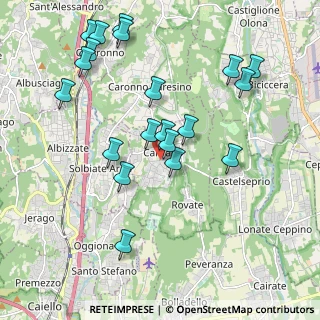 Mappa 21040 Carnago VA, Italia (2.0955)
