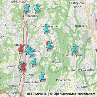 Mappa 21040 Carnago VA, Italia (2.4075)