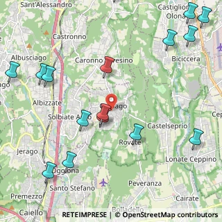 Mappa 21040 Carnago VA, Italia (2.86688)