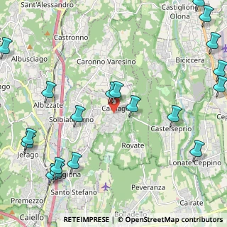 Mappa 21040 Carnago VA, Italia (3.06895)