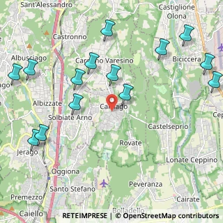 Mappa 21040 Carnago VA, Italia (2.74133)
