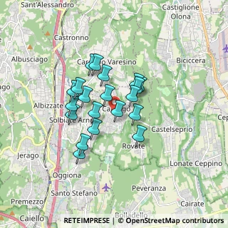 Mappa 21040 Carnago VA, Italia (1.2845)