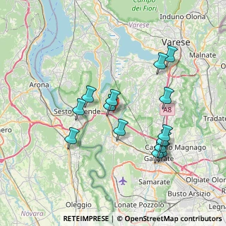 Mappa Via Sant'Eurosia, 21029 Vergiate VA, Italia (7.12)