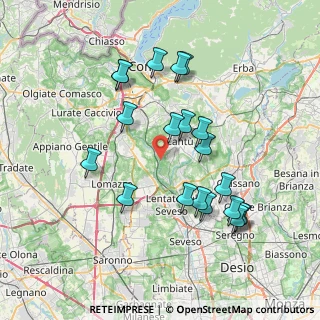 Mappa SP34, 22063 Cantù CO, Italia (7.456)
