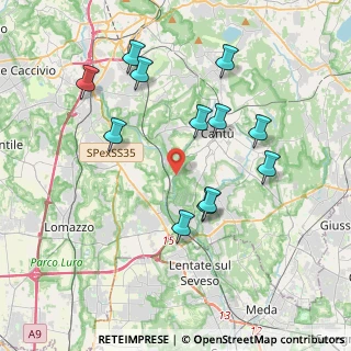 Mappa SP34, 22063 Cantù CO, Italia (3.81667)