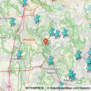 Mappa SP34, 22063 Cantù CO, Italia (6.8535)