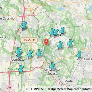 Mappa SP34, 22063 Cantù CO, Italia (4.38643)