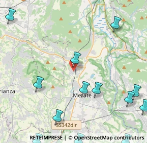 Mappa Via San Vigilio, 23887 Olgiate Molgora LC, Italia (6.21923)