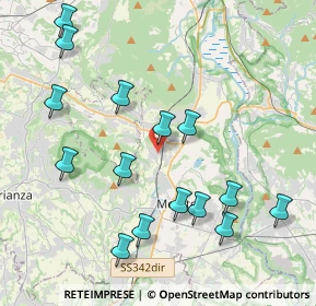 Mappa Via San Vigilio, 23887 Olgiate Molgora LC, Italia (4.42333)