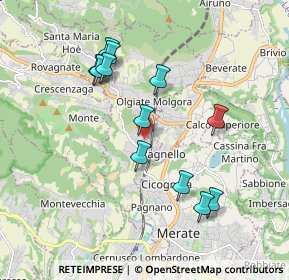 Mappa Via San Vigilio, 23887 Olgiate Molgora LC, Italia (1.78083)