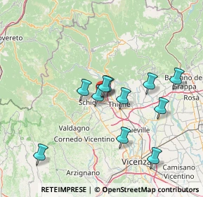 Mappa Via Lago di Garda, 36015 Schio VI, Italia (12.88636)