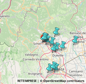 Mappa Via Lago di Garda, 36015 Schio VI, Italia (11.21615)