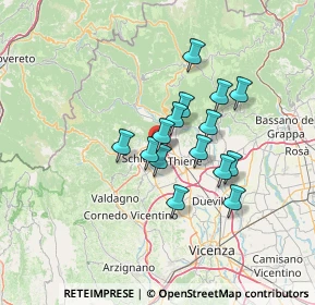 Mappa Via Lago di Garda, 36015 Schio VI, Italia (10.25133)