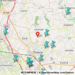 Mappa Via Ca' Nova, 36030 Zugliano VI, Italia (3.07818)