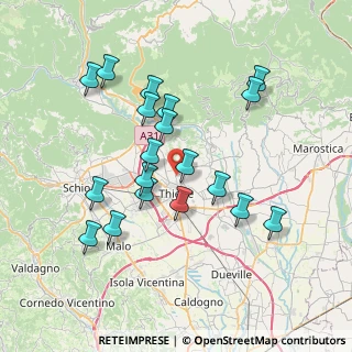 Mappa Via Ca' Nova, 36030 Zugliano VI, Italia (7.06)