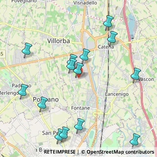 Mappa Via del Barbaro, 31020 Villorba TV, Italia (2.505)