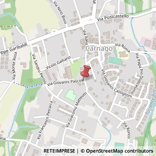 Mappa Via Giovanni Pascoli, 3, 21040 Carnago, Varese (Lombardia)