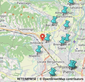Mappa Via Giacomo Leopardi, 24030 Mapello BG, Italia (2.64923)