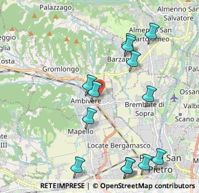 Mappa Via Giacomo Leopardi, 24030 Mapello BG, Italia (2.24385)