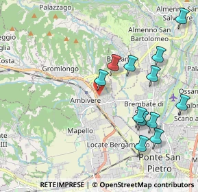 Mappa Via Giacomo Leopardi, 24030 Mapello BG, Italia (2.18833)