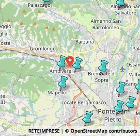 Mappa Via Giacomo Leopardi, 24030 Mapello BG, Italia (3.04786)
