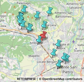 Mappa Via Giacomo Leopardi, 24030 Mapello BG, Italia (2.1095)