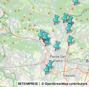 Mappa Via Giacomo Leopardi, 24030 Mapello BG, Italia (3.80923)