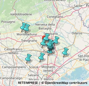 Mappa Via dei Fanti, 31050 Ponzano Veneto TV, Italia (9.78923)