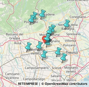 Mappa Via Pola, 31050 Vedelago TV, Italia (10.57429)