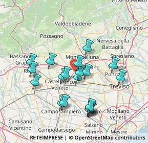 Mappa Via Pola, 31050 Vedelago TV, Italia (13.69)