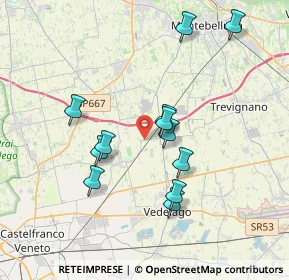 Mappa Via Pola, 31050 Vedelago TV, Italia (3.37667)