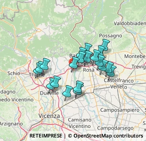 Mappa 36055 Nove VI, Italia (10.6305)
