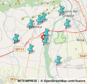 Mappa 36055 Nove VI, Italia (3.63909)