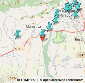 Mappa 36055 Nove VI, Italia (5.63917)