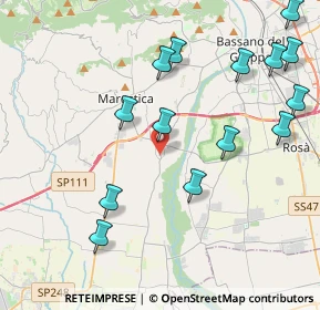 Mappa 36055 Nove VI, Italia (4.66429)
